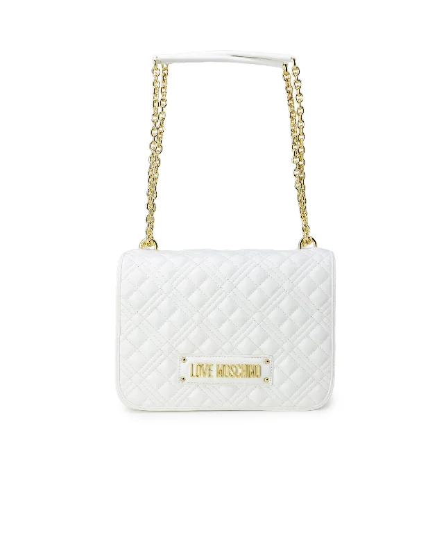 Love Moschino Handbag with Clip Fastening Elegant Purses, Shop & Save