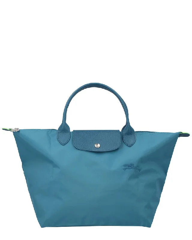 Longchamp Le Pliage Green Large Canvas Tote Flash Sale On Handbags