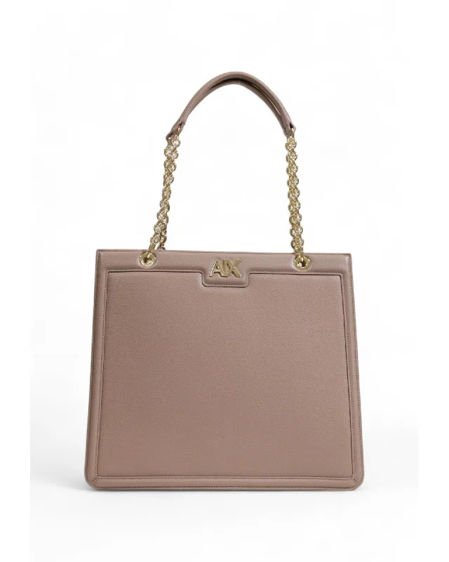 Armani Exchange Beige Handbag with Zipper Fastening Don't Miss Out – Shop Fashionable Bags At Special Rates
