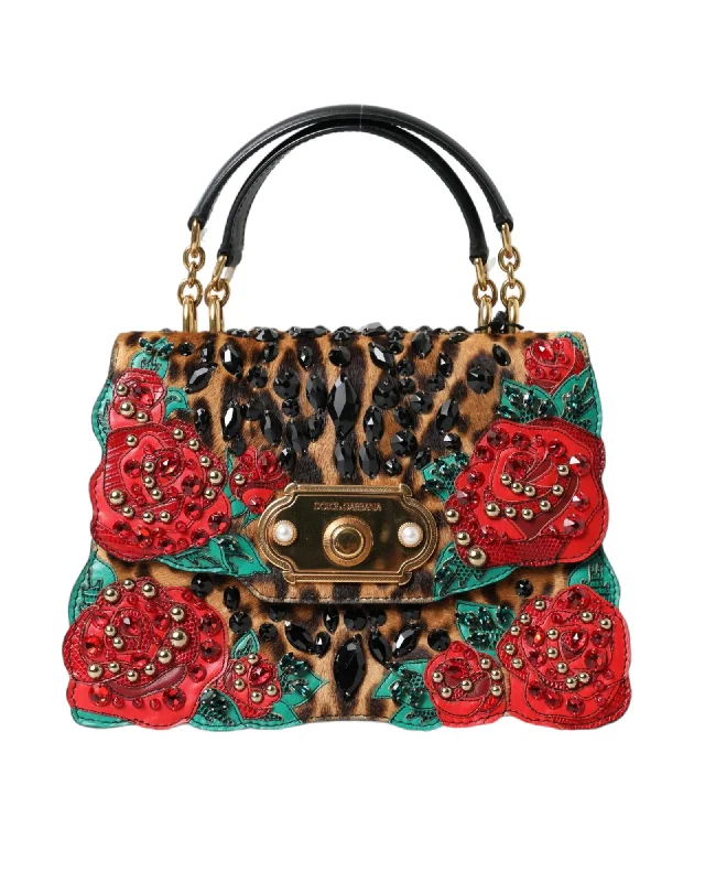 Dolce & Gabbana Leopard Embellished Tote with Red Roses Upgrade Your Look With Our Exclusive Bag Deals Dolce & Gabbana Leopard Embellished Tote with Red Roses Upgrade Your Look With Our Exclusive Bag Deals