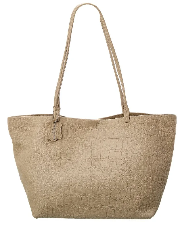 Tiffany & Fred Paris Croc-Embossed Leather Tote Exclusive Discounts On Stylish Handbags Tiffany & Fred Paris Croc-Embossed Leather Tote Exclusive Discounts On Stylish Handbags