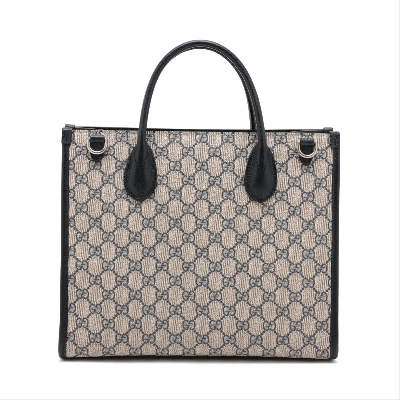 Gucci GG Supreme 2WAY Handbag Navy 659983 Everyday Elegance At Lower Prices