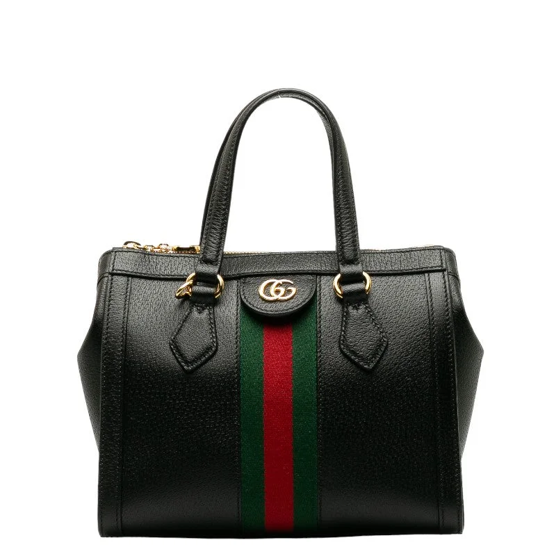 Gucci Ophidia Sherry Line Office Handbag 547551 Black Leather Your Perfect Bag At The Perfect Price
