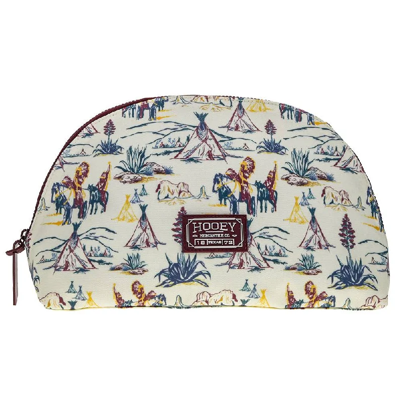 "Hooey Large Accessory Bag" Cream w/ Maroon Print Designer-Inspired Bags, Best Prices "Hooey Large Accessory Bag" Cream w/ Maroon Print Designer-Inspired Bags, Best Prices