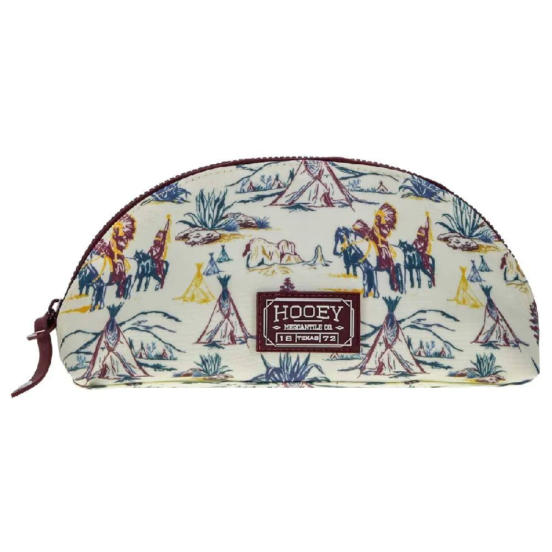 "Hooey Small Accessory Bag" Cream w/ Maroon Print Fashionable Bags At Must-Have Prices "Hooey Small Accessory Bag" Cream w/ Maroon Print Fashionable Bags At Must-Have Prices