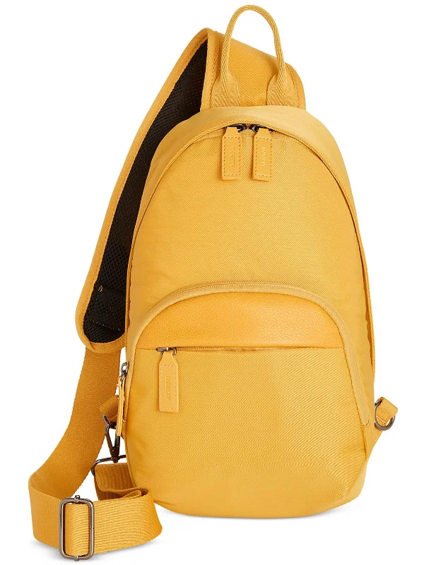 Mens Faux Trim Adjustable Backpack High-End Handbags At Affordable Prices