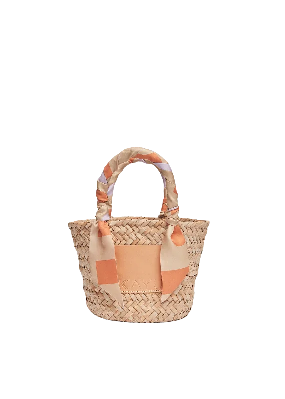 Mini Clementine Straw Scarf Tote Bag Affordable Luxury With Top-Quality Handbags