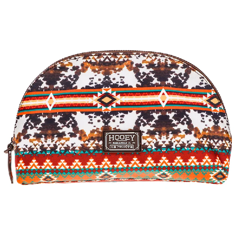 "Ponderosa" Hooey Large Accessory Bag Cowprint Red/Orange Affordable Elegance, Grab Yours Now