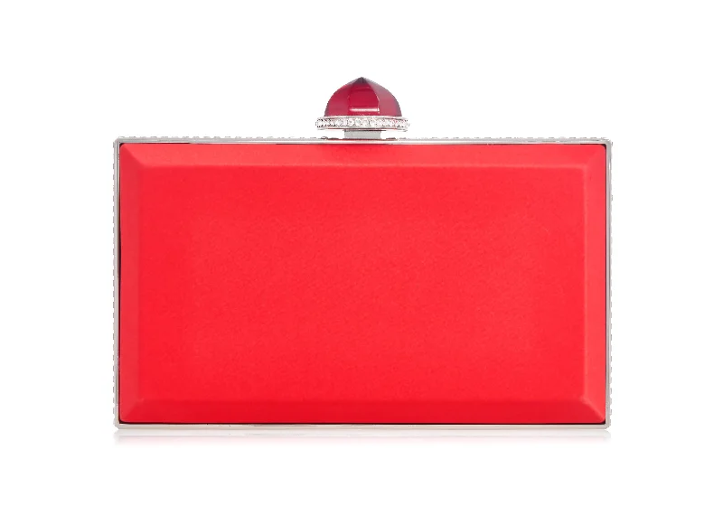 Skylar Satin Handbag in Crimson Premium Quality Bags At Affordable Prices