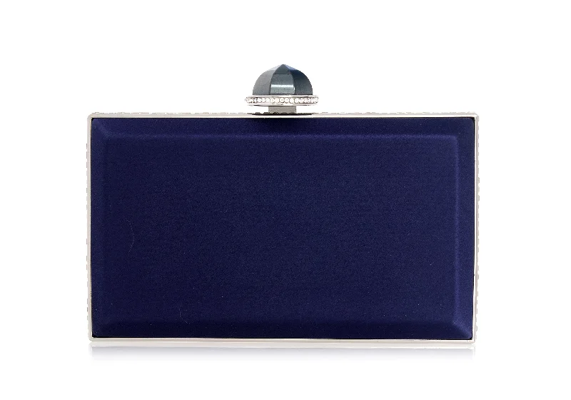 Skylar Satin Handbag in Navy Shoulder Bags, Crossbody Bags, And More On Sale