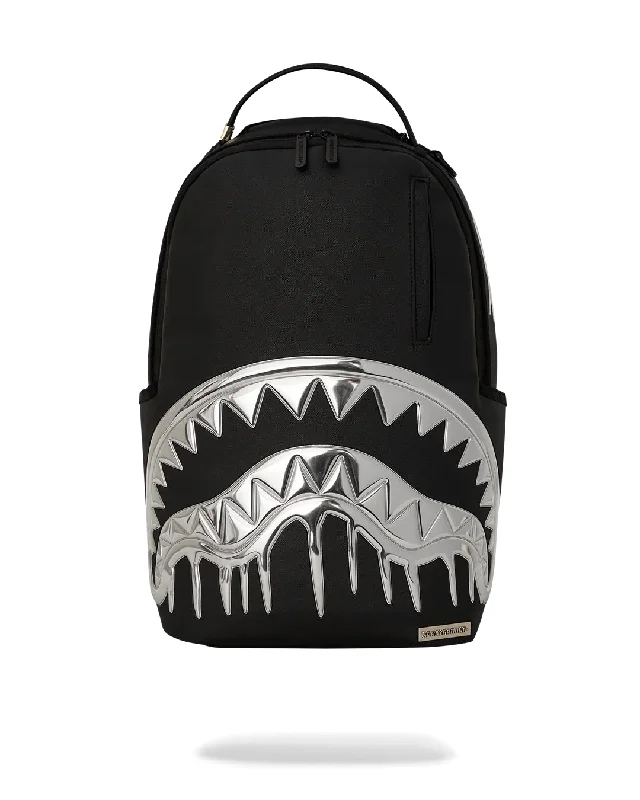Sprayground Backpack METALLIC DRIP SHARK DLXSV BACKPACK Fashion Bags, Limited Offer