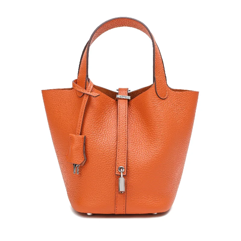 Tiffany & Fred Full-grain Leather Top-Handle Bag Premium Bags At Special Prices