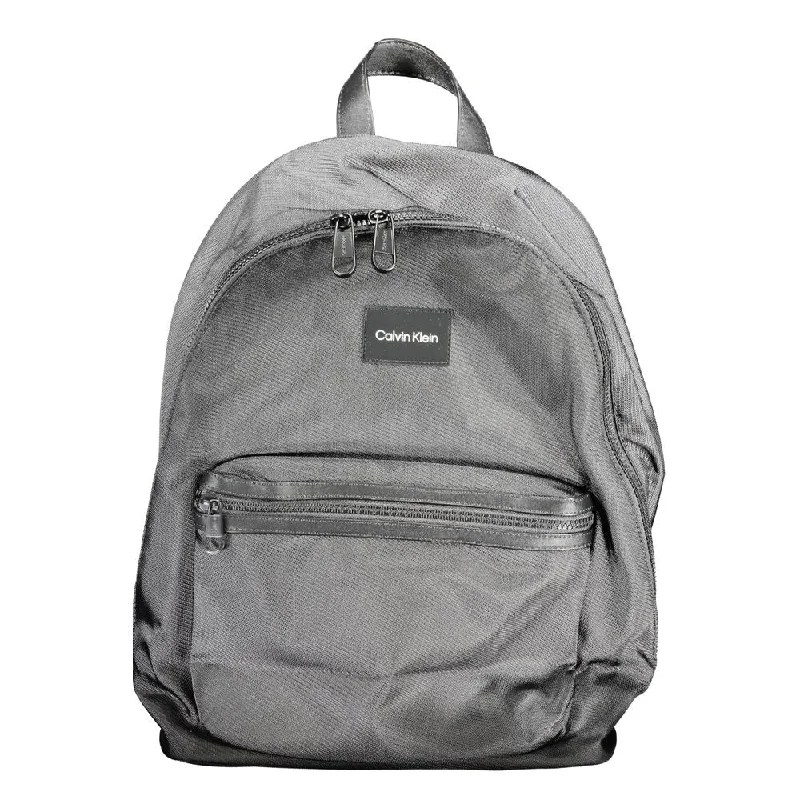 Calvin Klein Black Polyester Backpack Stylish Handbags At Unbeatable Discounts