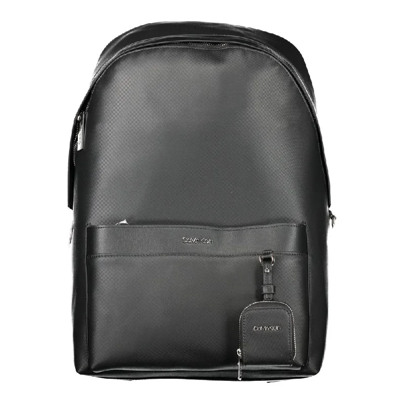 Calvin Klein Black Polyester Backpack Statement Bags, Shop Today