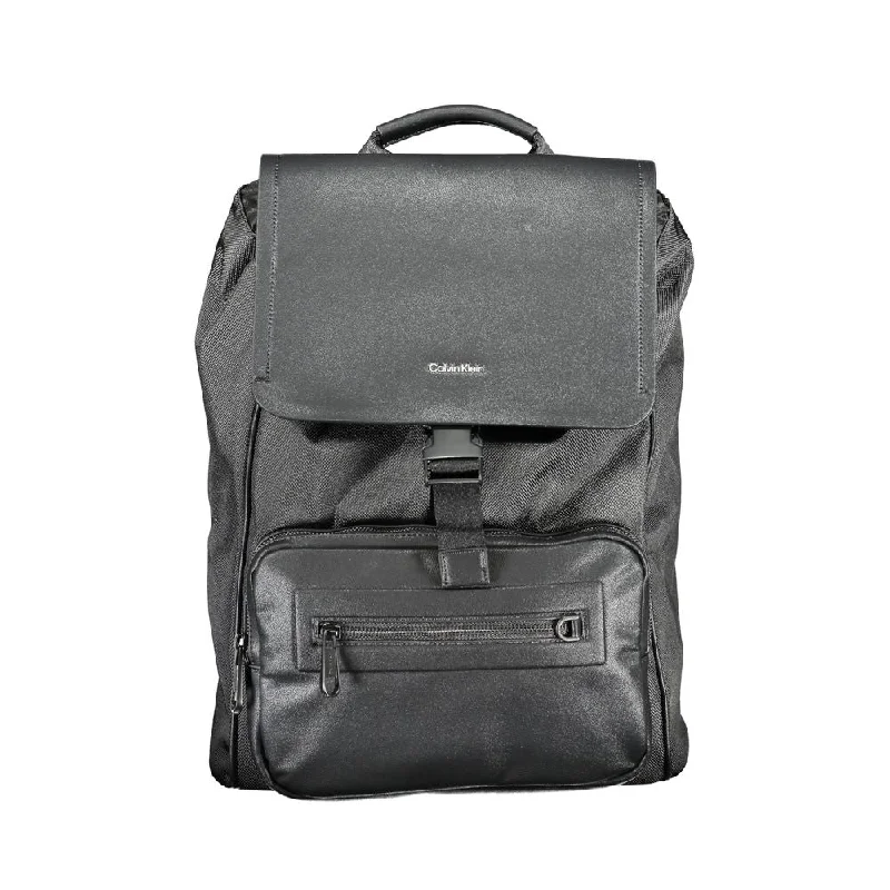 Calvin Klein Black Polyester Backpack Unmissable Deals On Trendy Handbags