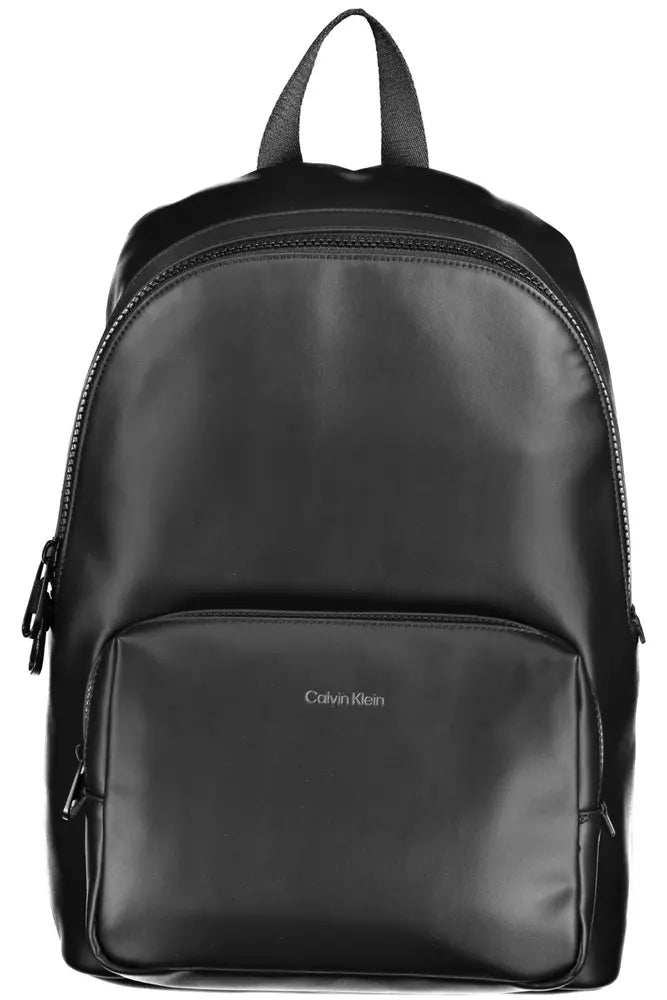 Calvin Klein Black Polyester Men Backpack Chic Crossbody Bags, Limited Offers