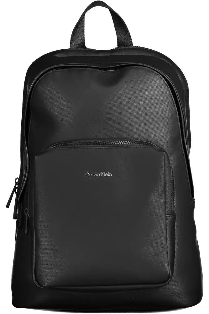 Calvin Klein Black Polyester Men Backpack Premium Handbags At Unbeatable Markdowns
