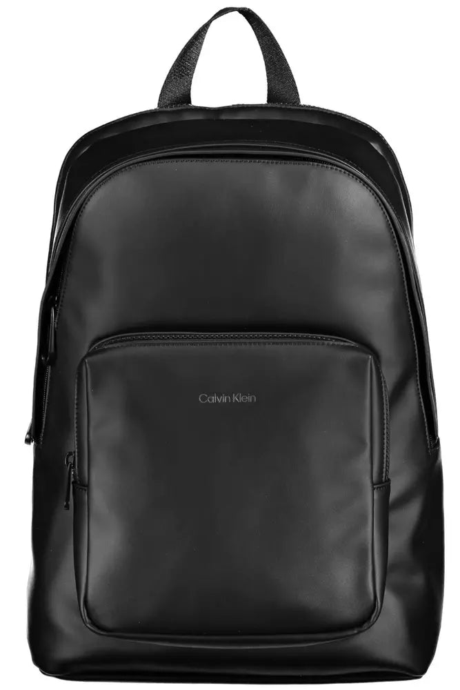 Calvin Klein Black Polyester Men Backpack Affordable Elegance With High-Quality Bags Calvin Klein Black Polyester Men Backpack Affordable Elegance With High-Quality Bags