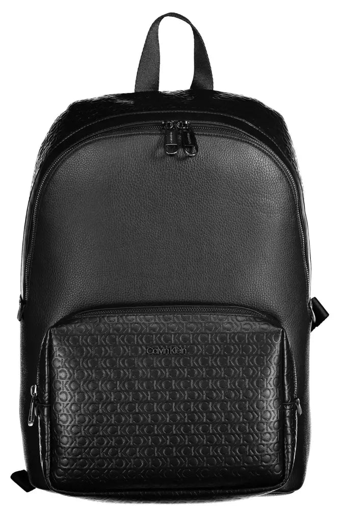 Calvin Klein Black Polyester Men Backpack Trendy Backpacks With Big Discounts