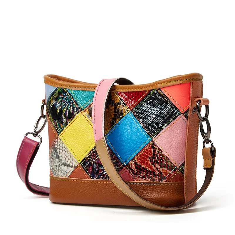 Contrast color women new leather cross bag ladies mini shoulder bag genuine leather bags for women Designer Bags, Low Prices Contrast color women new leather cross bag ladies mini shoulder bag genuine leather bags for women Designer Bags, Low Prices
