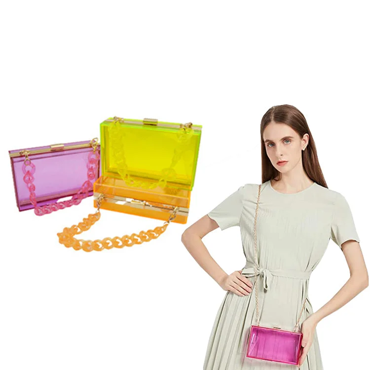 Factory In Stock Wedding Party Use Hard Purse Shoulder Handbag with Removable Gold Chain Strap Women Clear Box Purse Clutch Bag Affordable Elegance, Grab Yours Factory In Stock Wedding Party Use Hard Purse Shoulder Handbag with Removable Gold Chain Strap Women Clear Box Purse Clutch Bag Affordable Elegance, Grab Yours