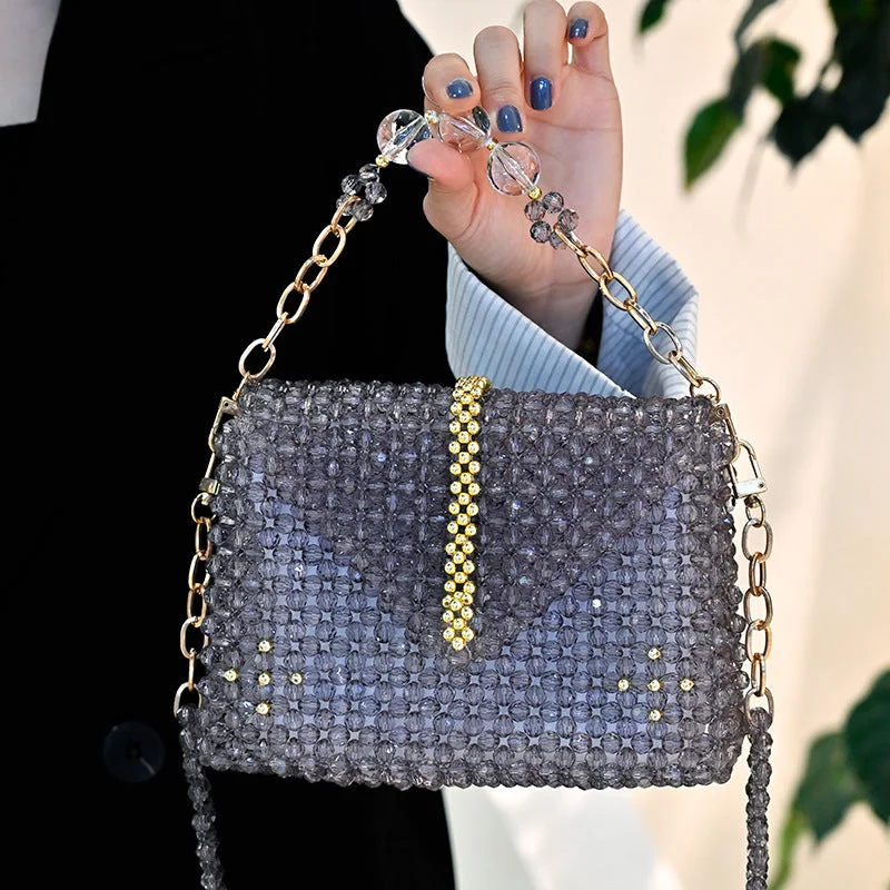 Handmade Beaded Bag Flower chain Customizable Top quality Crossbody Shoulder Bag Unique Design with Chain Ladies Bag Limited-Stock Bag Clearance – Hurry Handmade Beaded Bag Flower chain Customizable Top quality Crossbody Shoulder Bag Unique Design with Chain Ladies Bag Limited-Stock Bag Clearance – Hurry