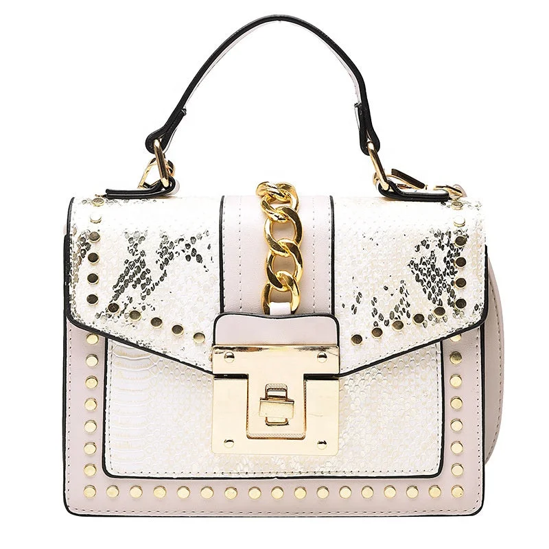 Hot Sale Cheap Purse and Handbags Rivet Women Ladies Shoulder Crossbody Handbags Stylish Totes, Special Discounts