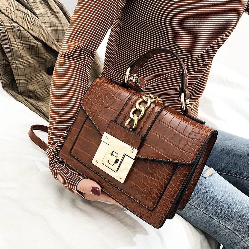 Luxury fashion designer alligator leather purses and handbags ladies hand bag womens shoulder for women Fashionable Bags At Must-Have Prices Luxury fashion designer alligator leather purses and handbags ladies hand bag womens shoulder for women Fashionable Bags At Must-Have Prices
