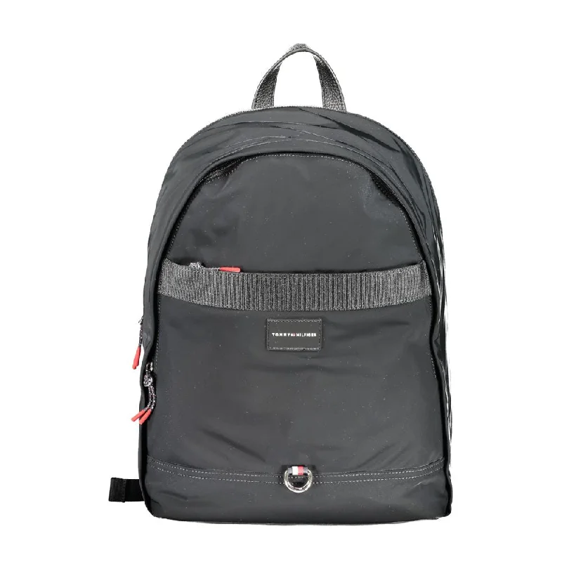 Tommy Hilfiger Black Polyester Backpack Best Deals On Premium Handbags