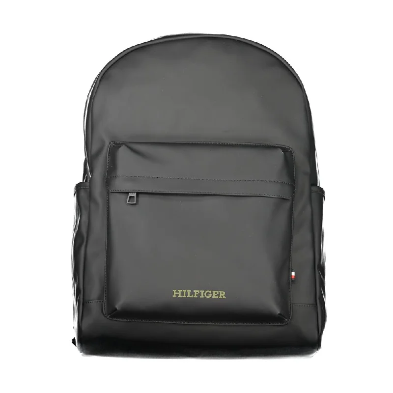 Tommy Hilfiger Black Polyester Backpack Designer Bags At Low Prices