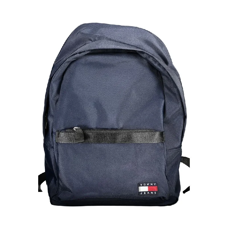 Tommy Hilfiger Blue Polyester Backpack Everyday Elegance At Special Prices