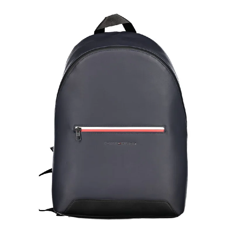 Tommy Hilfiger Blue Polyester Backpack Fashion-Forward Bags, Now On Sale