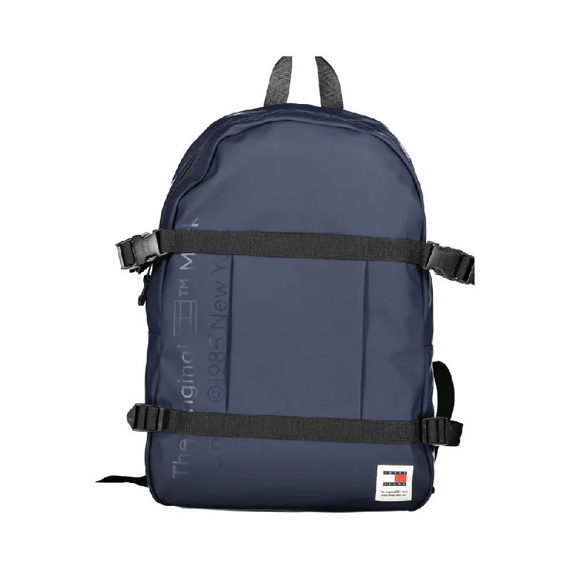Tommy Hilfiger Blue Polyethylene Backpack Designer-Inspired Bags, Best Prices