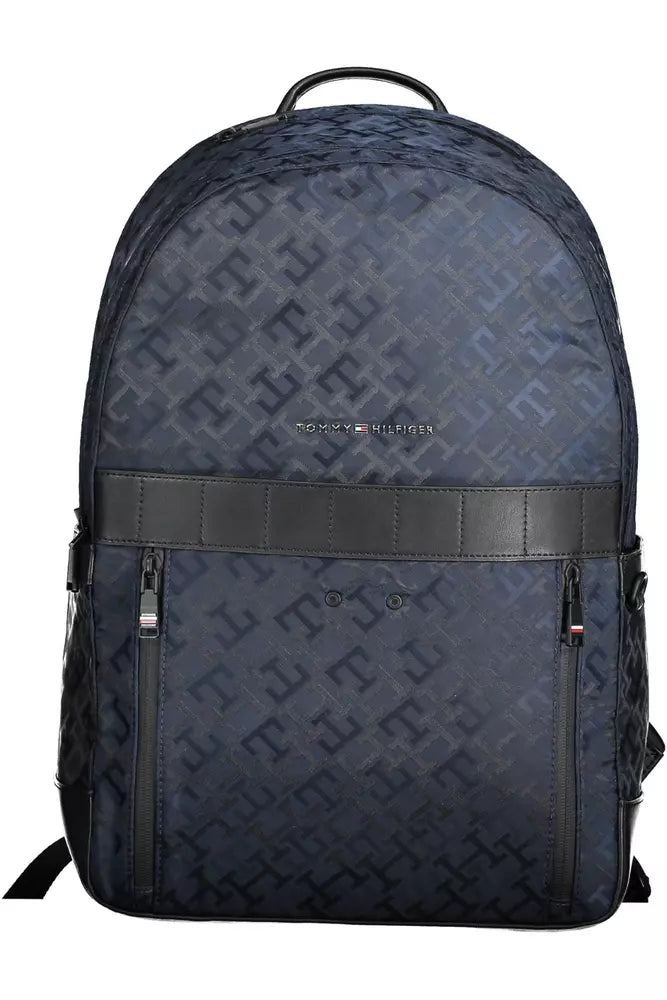 Tommy Hilfiger Blue Polyester Men Backpack Grab Stylish Bags Before They Sell Out