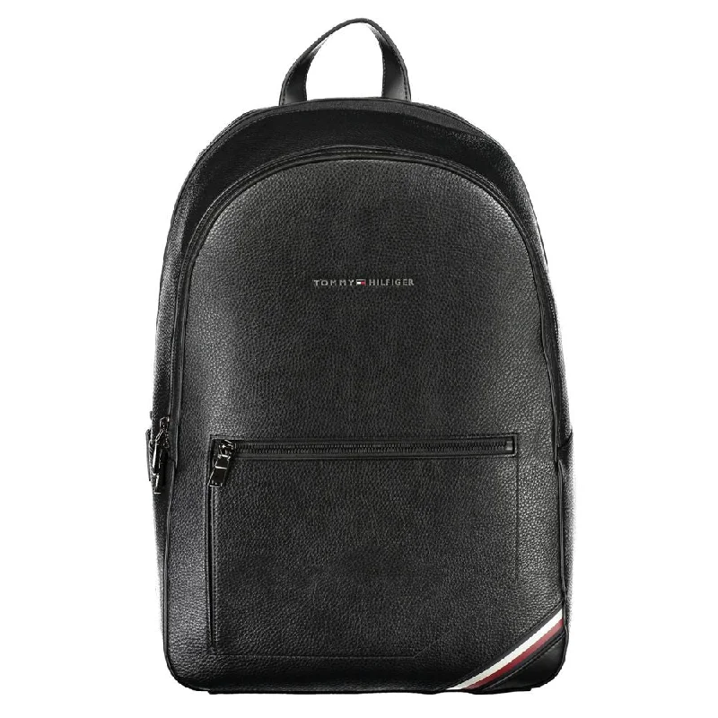 Tommy Hilfiger Elegant Black Urban Backpack with Contrast Details Trendy Purses At Unbeatable Discounts Tommy Hilfiger Elegant Black Urban Backpack with Contrast Details Trendy Purses At Unbeatable Discounts