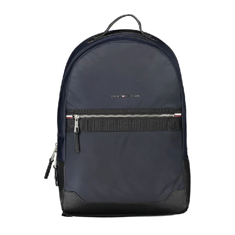 Tommy Hilfiger Elegant Contrast Detail Blue Backpack Grab Your Favorite Handbags For Less