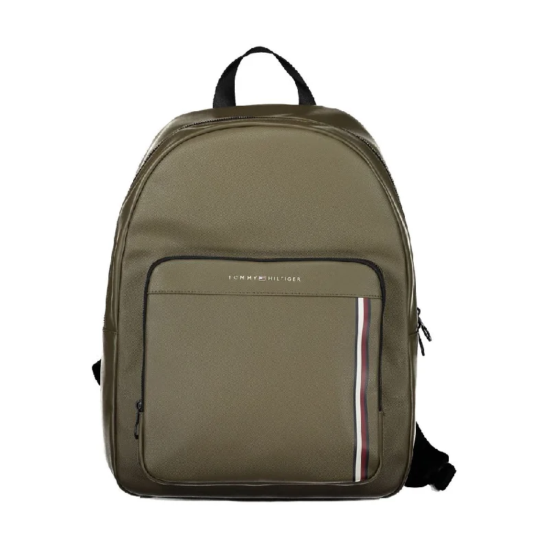 Tommy Hilfiger Green Polyethylene Men Backpack Chic Handbags At Special Promotional Prices Tommy Hilfiger Green Polyethylene Men Backpack Chic Handbags At Special Promotional Prices