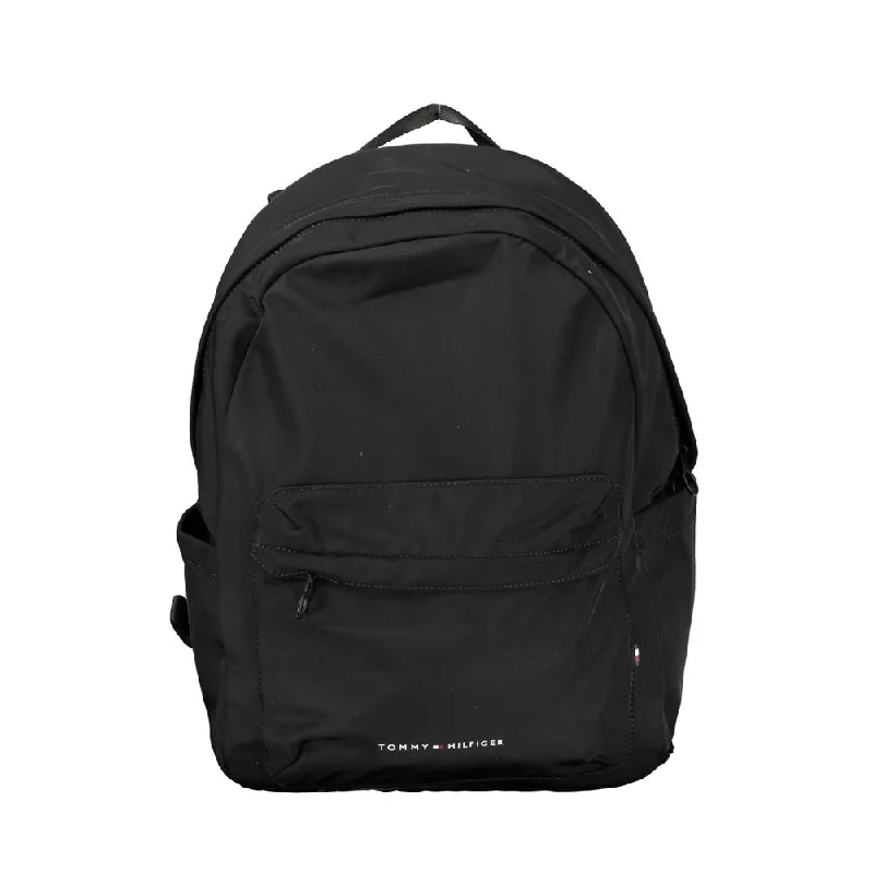 Tommy Hilfiger Black Polyester Men Backpack Luxury Handbags At Budget-Friendly Rates Tommy Hilfiger Black Polyester Men Backpack Luxury Handbags At Budget-Friendly Rates