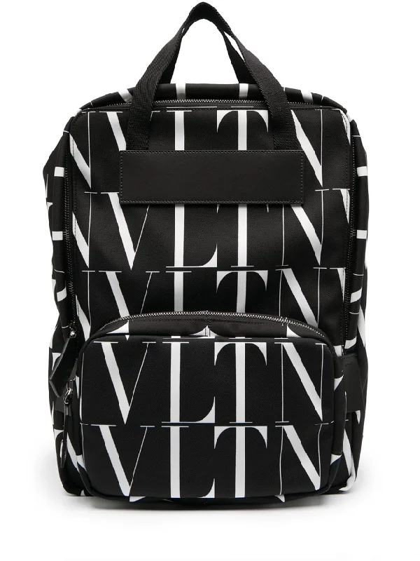 Valentino Garavani all-over logo print backpack Premium Bags At Special Prices