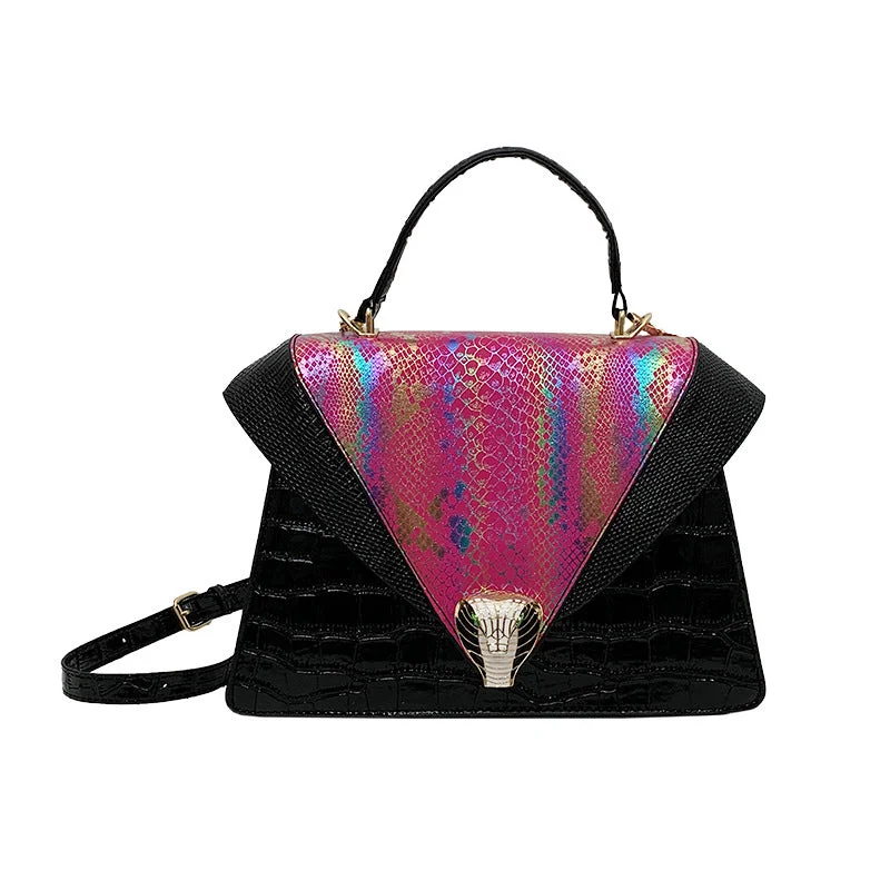 Wholesale Designer Shoulder Bag Snakeskin Crossbody Triangle Leather Handbags For Women Everyday Elegance At Lower Prices