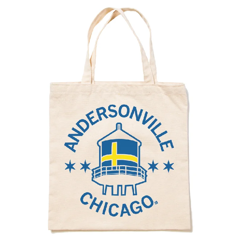 Andersonville Swedish Flag Water Tower Tote Bag The Bag Sale You've Been Waiting For Is Here Andersonville Swedish Flag Water Tower Tote Bag The Bag Sale You've Been Waiting For Is Here
