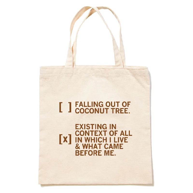 Coconut Tree Quote Tote Bag Elegant Totes At Limited-Time Prices