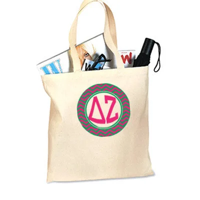 Sorority Tote Bag, Printed Chevron Design - Q-Tees Q800 - CAD Classic And Modern Handbags Now More Affordable Sorority Tote Bag, Printed Chevron Design - Q-Tees Q800 - CAD Classic And Modern Handbags Now More Affordable
