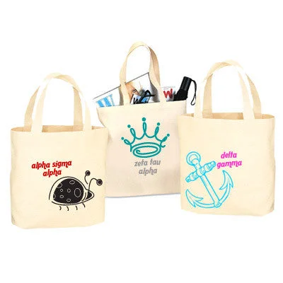 Sorority Tote Bag, Printed Mascot Design - Q-Tees Q800 - CAD Modern Handbags With Stylish Discounts Sorority Tote Bag, Printed Mascot Design - Q-Tees Q800 - CAD Modern Handbags With Stylish Discounts