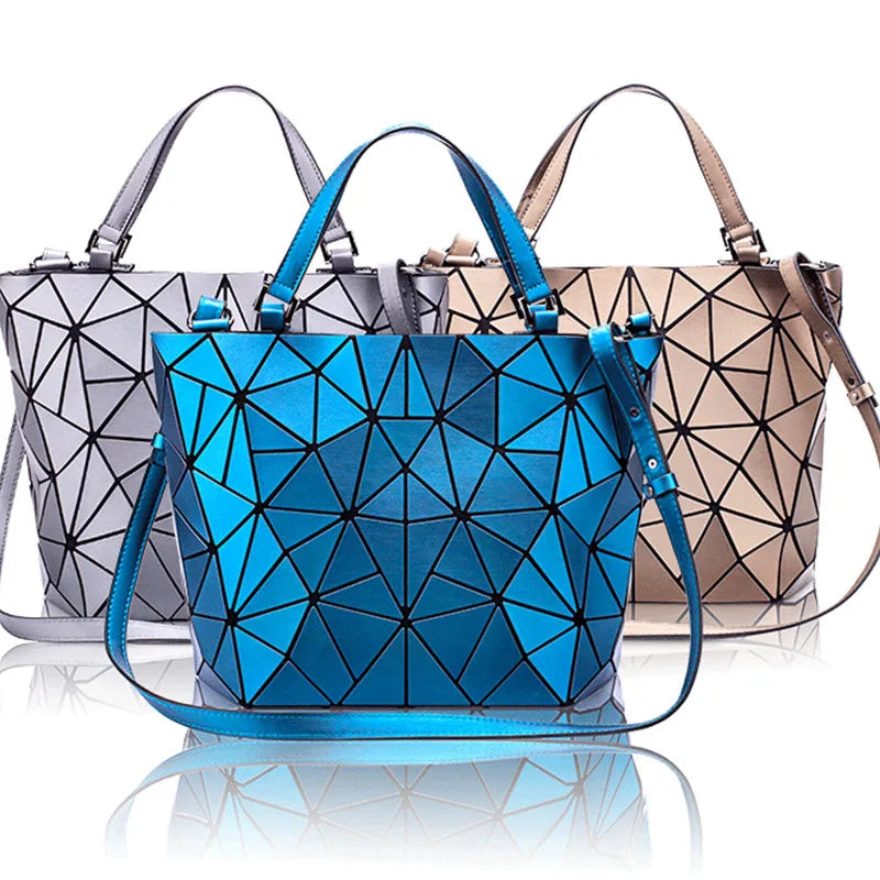 Female Top-Handle Bag Hologram Frosted matte crossbody Bag High quality bucket bag Geometric handbag Elevate Your Style With Our Handbag Sale Female Top-Handle Bag Hologram Frosted matte crossbody Bag High quality bucket bag Geometric handbag Elevate Your Style With Our Handbag Sale