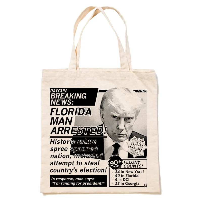 Florida Man Arrested: Trump Mug Shot Tote Bag Timeless Handbags Now At Special Discounts Florida Man Arrested: Trump Mug Shot Tote Bag Timeless Handbags Now At Special Discounts
