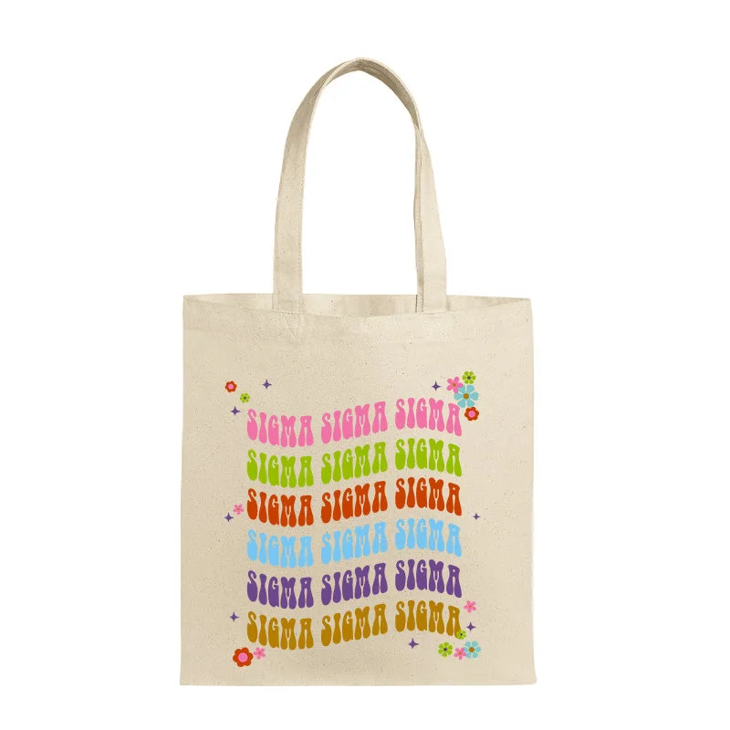 Groovy Flower Tote Bag - DTG Premium Quality Bags At Affordable Prices