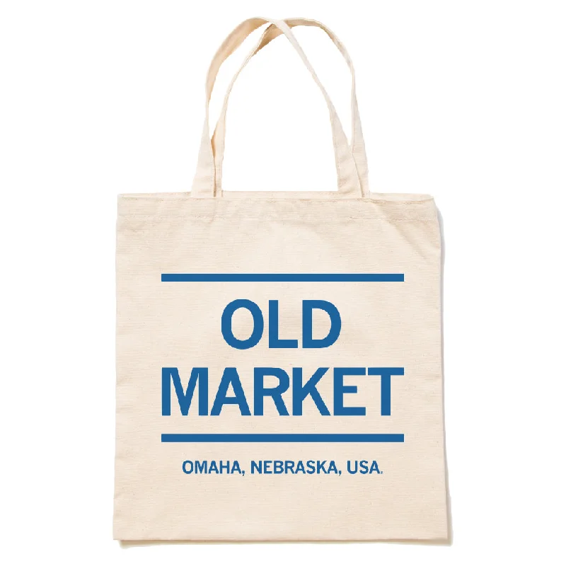 Old Market Omaha Text Tote Bag Flash Sale On Handbags