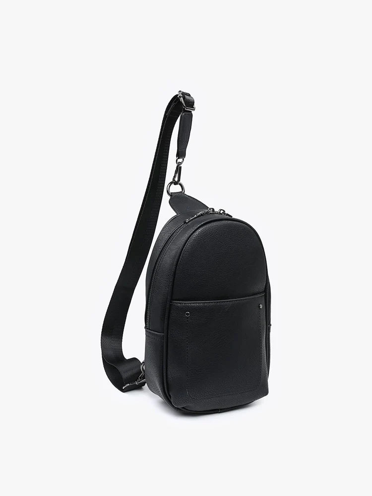 Pamela Double Zip Sling Bag (Black) The Best Handbag Offers Are Here