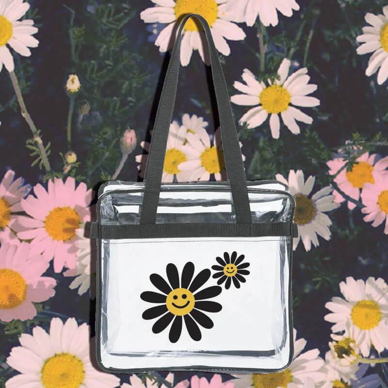 Sorority Big Little Sister Sunflower Clear Tote Bag - OAD5004/5 - CAD Statement Handbags At Unbeatable Discounts Sorority Big Little Sister Sunflower Clear Tote Bag - OAD5004/5 - CAD Statement Handbags At Unbeatable Discounts